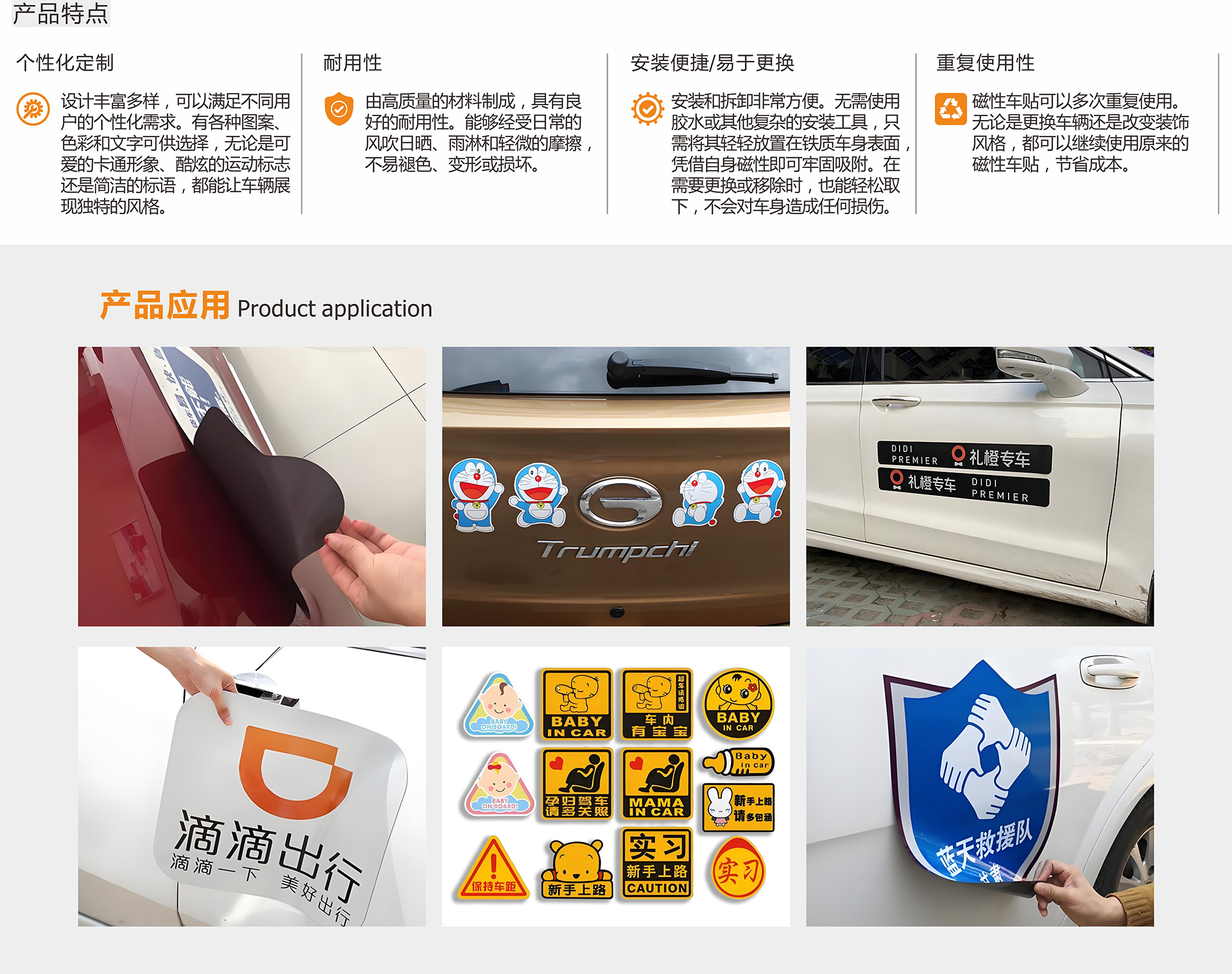 磁性車身貼
